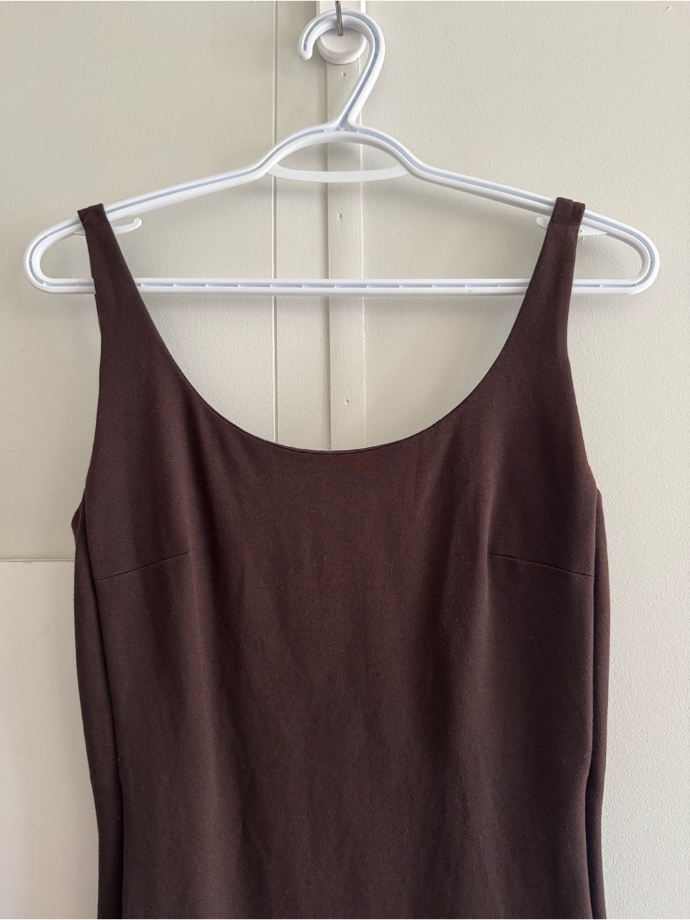 DIANE VON FURSTENBERG Dark Brown Clean Bridget Midi Dress US 6 - Picture 2 of 9